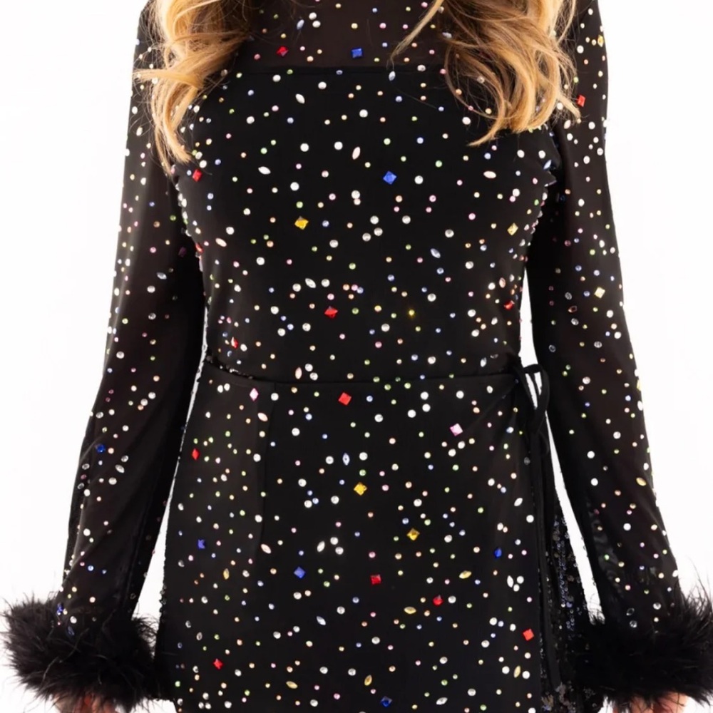 QUEEN OF SPARKLES Multicolor Sequin Jumpsuit